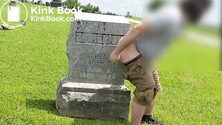 Public Cemetery Gravestone Shit