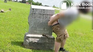 Public Cemetery Gravestone Shit