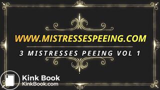 3 MISTRESSES PEEING 1 TEASE