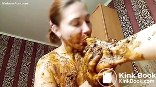 Sucking Her Girlfriends Shitty Toes and Feet