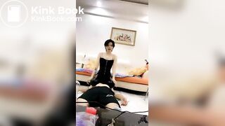 Chinese SM Queen Facesitting Human Furniture Slave