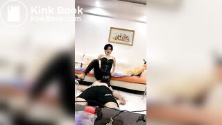 Chinese SM Queen Facesitting Human Furniture Slave