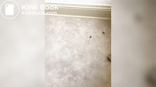 On the toilet