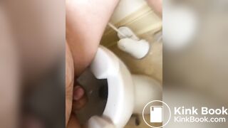 On the toilet