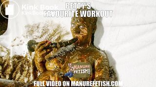 Bettys favourite workout in cowshit