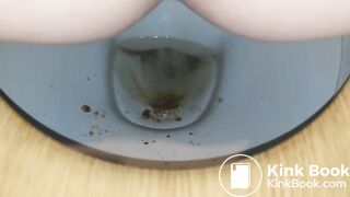 scat in toilet