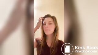 My girlfriend pooping - Scat + Piss + Puke