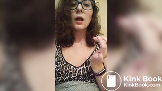 Toilet slut swallows chunks of her own shit