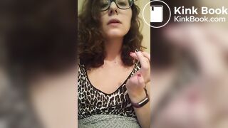 Toilet slut swallows chunks of her own shit
