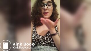 Toilet slut swallows chunks of her own shit