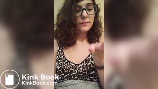 Toilet slut swallows chunks of her own shit