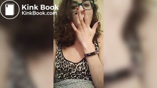 Toilet slut swallows chunks of her own shit