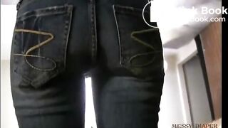 Tied jeans desperation and wetting