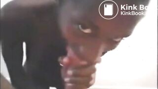 Ebony Butt Monkey Eats Ass and Spit On