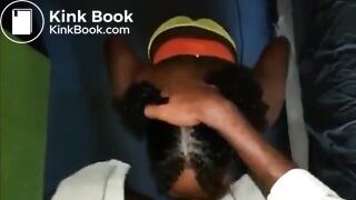 ebony amateur throats like a pro