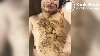 Scat addicted slut loves eating shit