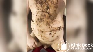 Scat addicted slut loves eating shit