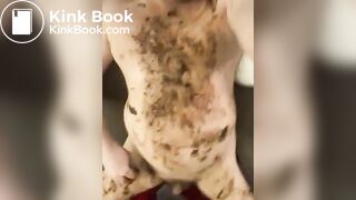 Scat addicted slut loves eating shit