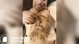 Scat addicted slut loves eating shit