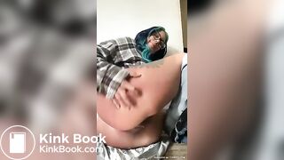 Dirty slut spreads ass and poo - Scat