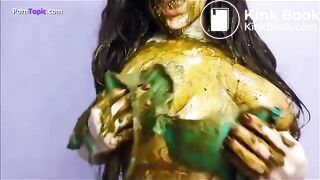 Big Tits Scat Pig Shits, Eats and Smears