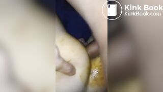 Dirty messy anal play