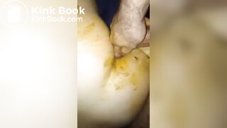 Dirty messy anal play