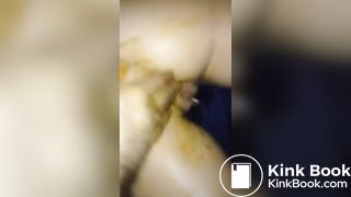 Dirty messy anal play