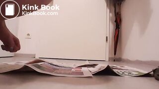 Blonde German girl shitting