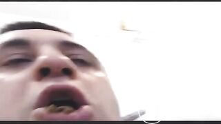 Pig Eating his Own Shit
