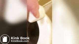On the toilet
