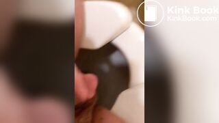 On the toilet