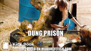 Dung Prison - pegging and fucking in cowshit