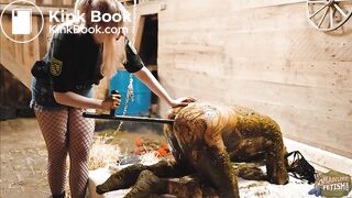 Dung Prison - pegging and fucking in cowshit