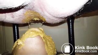 covering with shit a submissive ebony slut (1)