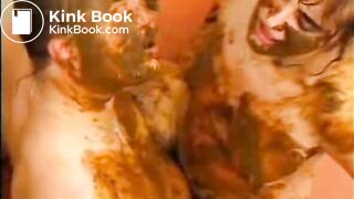 French Scat Babe Fucks and Sucks Shitty Cock