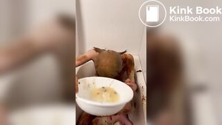 Asian guy's first scat video  (Part 4)