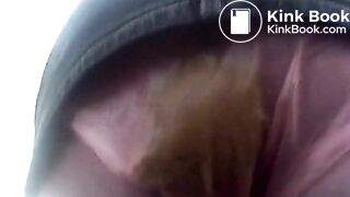 Pink plastic pants poop