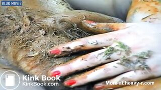 Scat Pig Smears Her Shit on His Cock & Sucks It