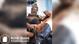 Cumshot while covered in shit