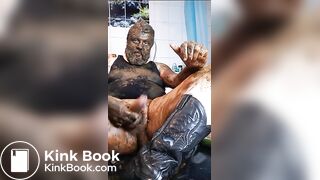 Cumshot while covered in shit