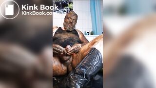 Cumshot while covered in shit