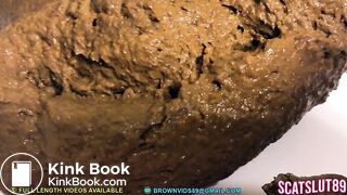 Magnificent Shit Pile from Trans Woman's Hairy Ass