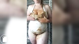 filthy chubby scat girl - 1