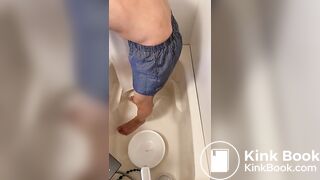 Asian guy tried to puke, but failed