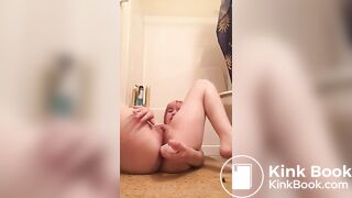 Slutty brunette's odd insetions