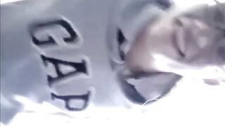 Two guys shitting in the same toilet