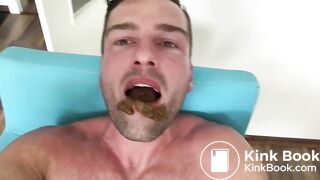 Handsome Man Eating his Own Shit