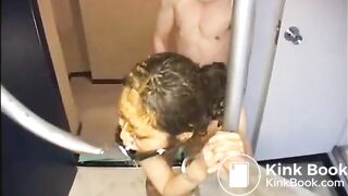 Jap teen slave Momo becomes a human toilet