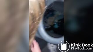 Scat shit eating slave